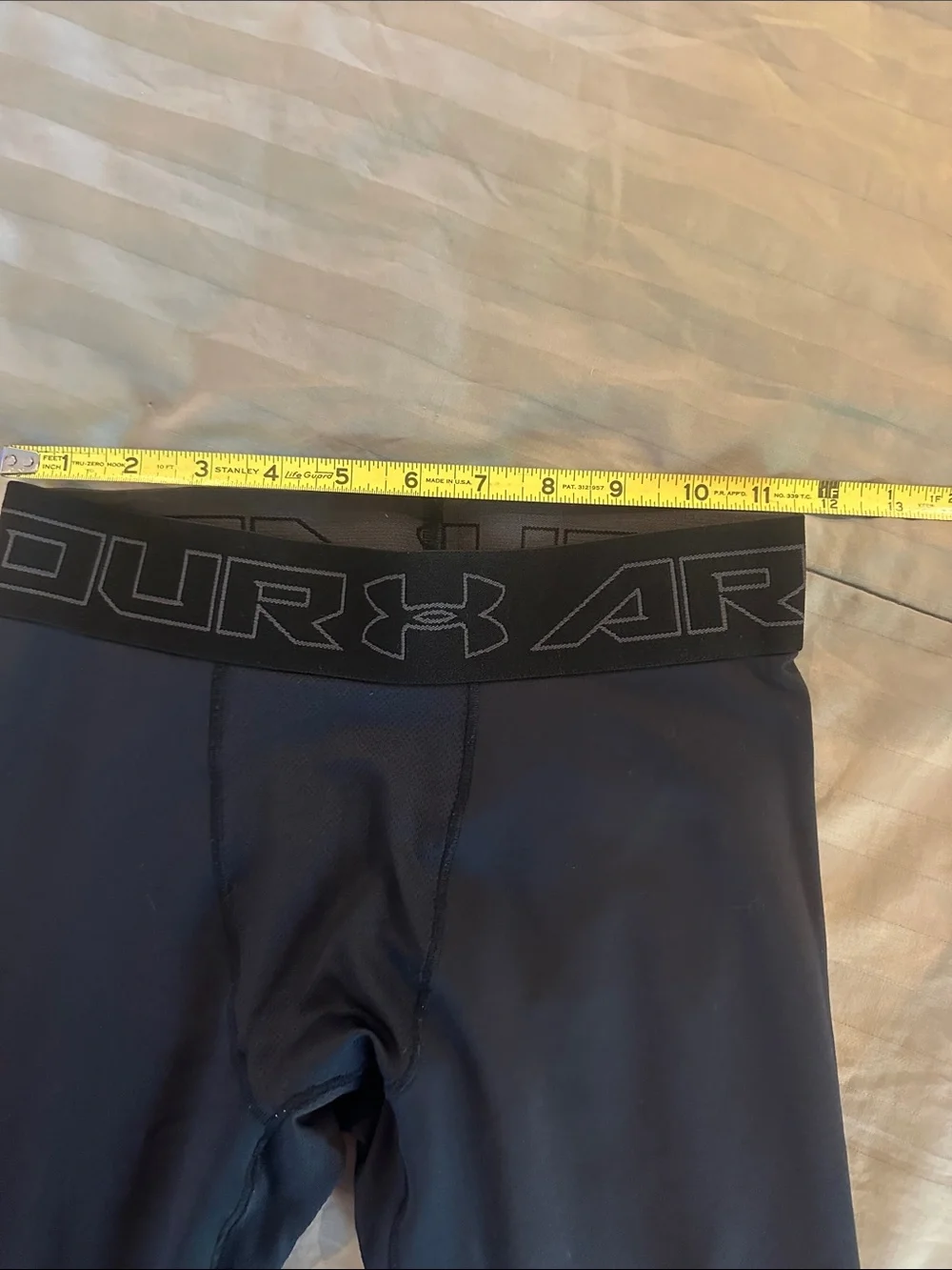 Under Armour Black Performance Compression Tights with Logo Waistband